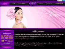 Tablet Screenshot of addictmassagebkk.com